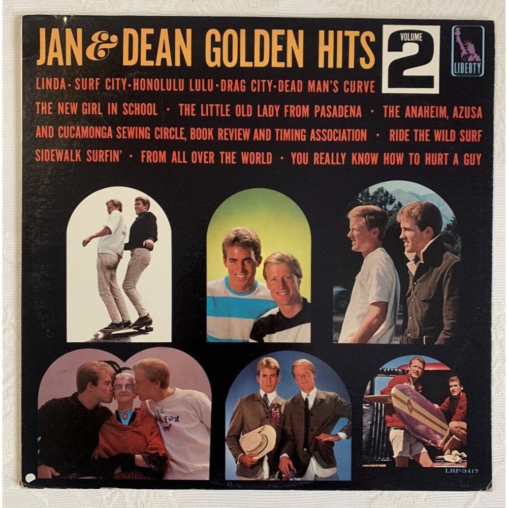JAN & DEAN~GOLDEN HITS VOL. 2~RARE ORIG '65 LIBERTY MONO LP LRP-3417